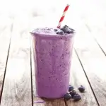 Blueberry Juice With Ice Cream